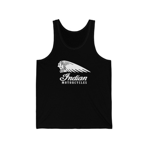 Indian Biker Ringer Motorcycles Motorbike Cafe Racer Bike Classic Man's Tank Top