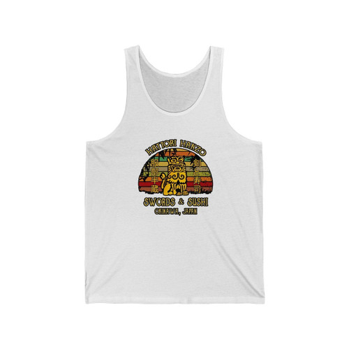 Hattori Hanzo Swords & Sushi Okinawa Japan Vintage Retro Man's Tank Top