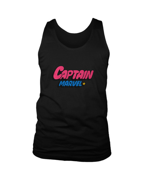 Captain Powerpuff Marvel Logo Man's Tank Top