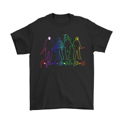 Horror Friends Colors Man's T-Shirt Tee