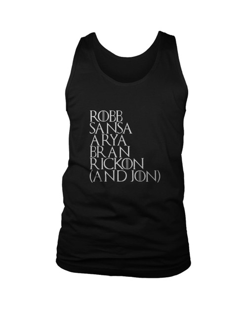 Game Of Thrones House Of Stark Game Of Thrones Squad Man's Tank Top