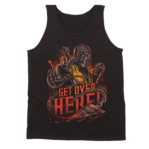 Mortal Kombat Scorpion Get Over Here Man's Tank Top