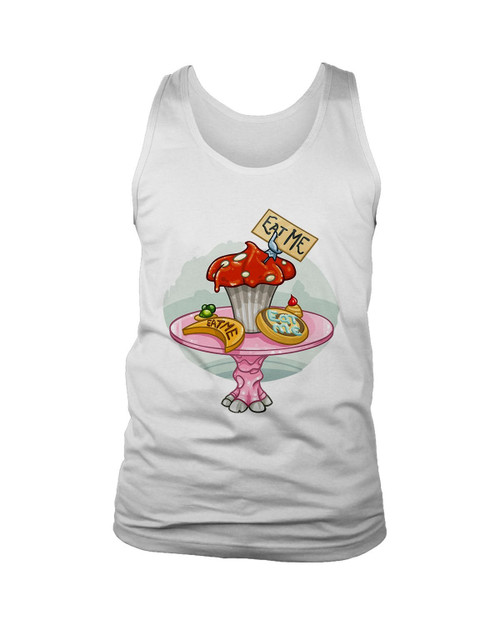 Alice In Wonderland Eat Me Eat Me Eat Me Man's Tank Top