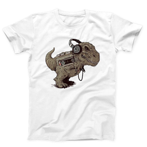 Tyrannosaurus Walkman Man's T-Shirt Tee