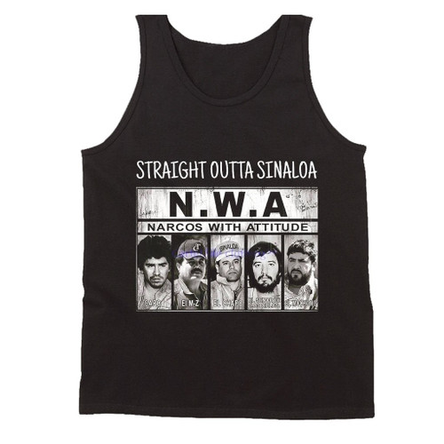 Narcos With Attitudes Pablo Escobar Straight Outta Sinaloa Man's Tank Top