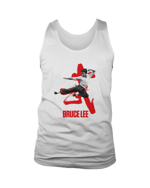 Bruce Lee Jump Kick Man's Tank Top