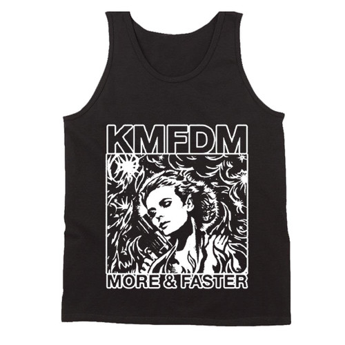 Kmfdm More And Faster Industrial Kraut Mdfmk Excessive Force Man's Tank Top