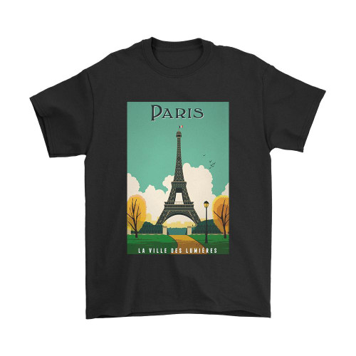 Paris La Ville Des Lumieres Man's T-Shirt Tee