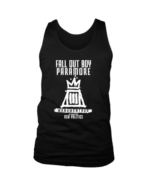 Fall Out Boy Paramore Monumentour Man's Tank Top