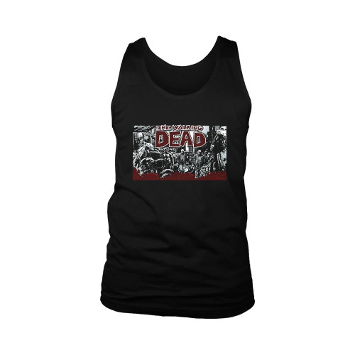 The Walking Dead Zombie Poster Man's Tank Top