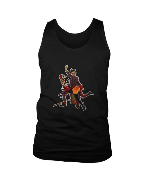 Harley Quinn Joker Suicide Squad Slap Spank Puddin Art Man's Tank Top