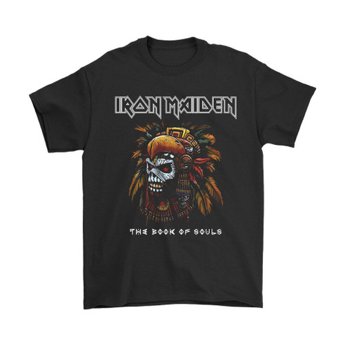 Iron Maiden Logo Skull The Book Of Souls Man's T-Shirt Tee