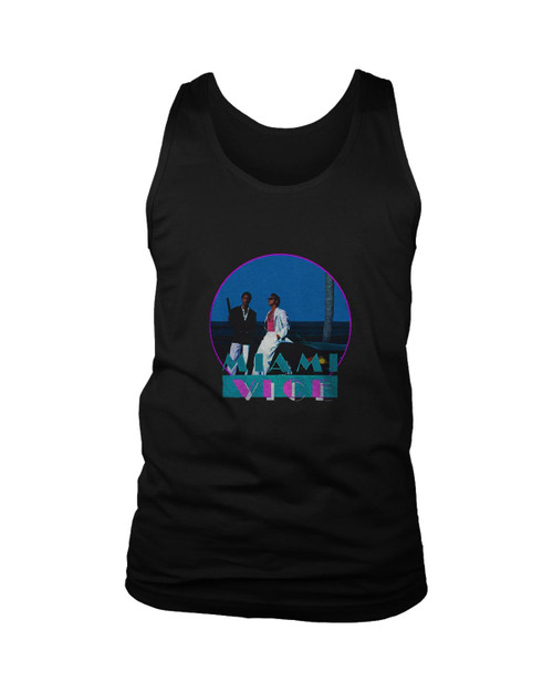 Miami Vice Retro Tv Art Man's Tank Top