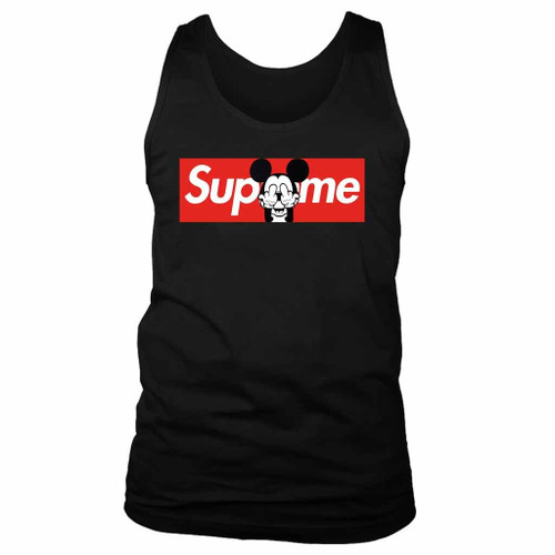 Mickey Double Middle Finger Supreme Art Man's Tank Top