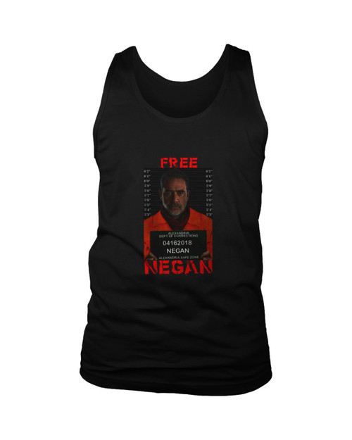 The Walking Dead Free Negan Mugshots Man's Tank Top