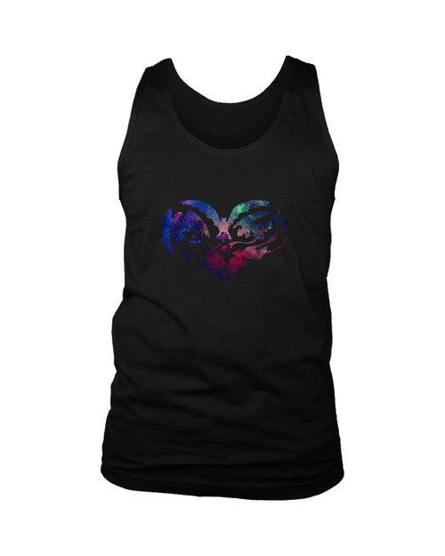 Toothless Night Fury I Heart Toothless Galaxy Nebula Art Man's Tank Top