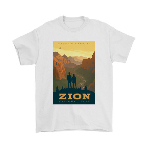 Zion National Park Angels Landing Man's T-Shirt Tee