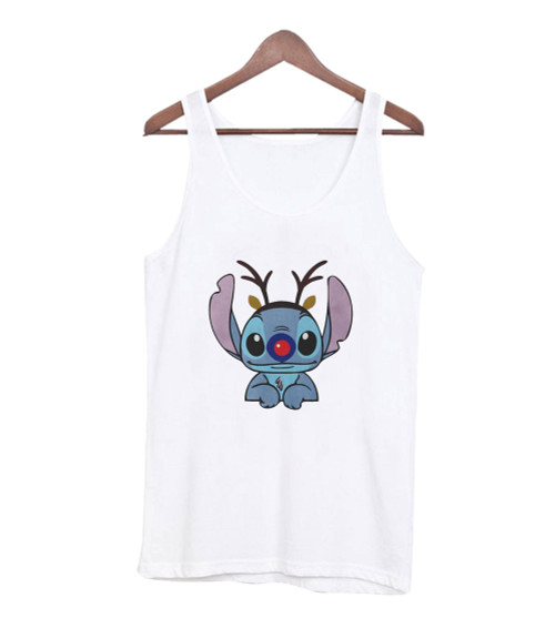 Disney Stitch With Reindeer Women's Tank Top