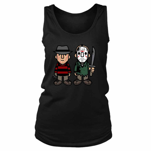 Frenemies Freddy Krueger And Jason Women's Tank Top