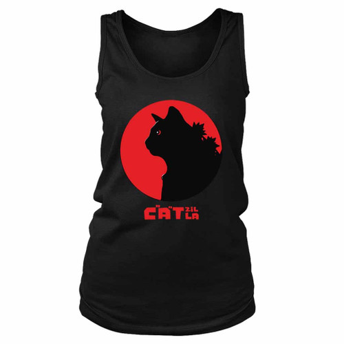 Vintage Catzilla Sunset Kong Team Vs Godzilla Women's Tank Top