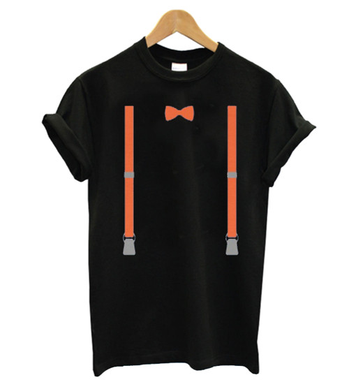 Blippi Suspenders And Bow Man's T-Shirt Tee