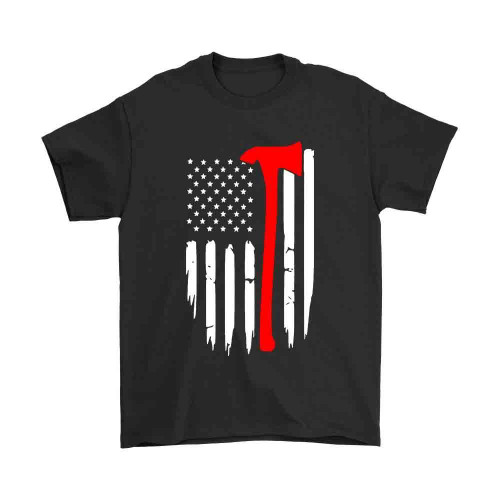 Firefighter Flag Man's T-Shirt Tee