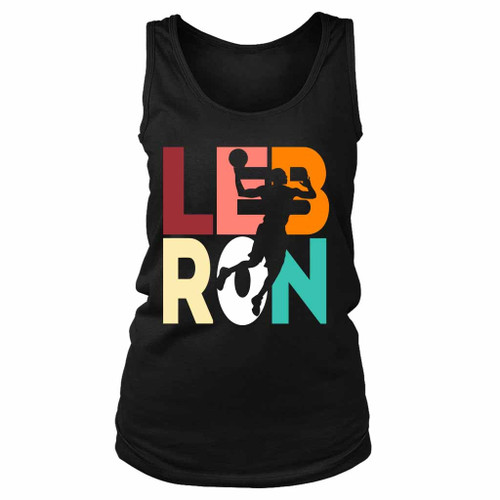 Lebron James Dunking Lakers Women's Tank Top