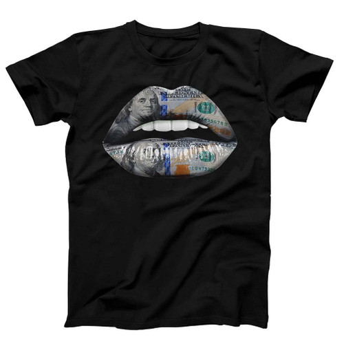 Dollar Lips Man's T-Shirt Tee