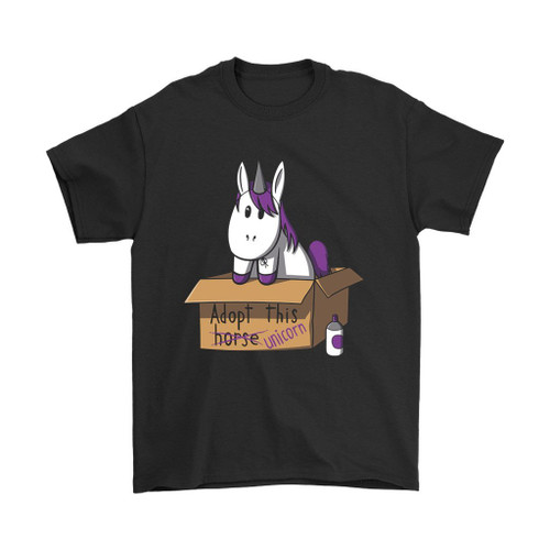 Adopt This Cute Unicorn Man's T-Shirt Tee