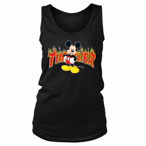 Mickey Mouse X Thrasher Parody Women's Tank Top