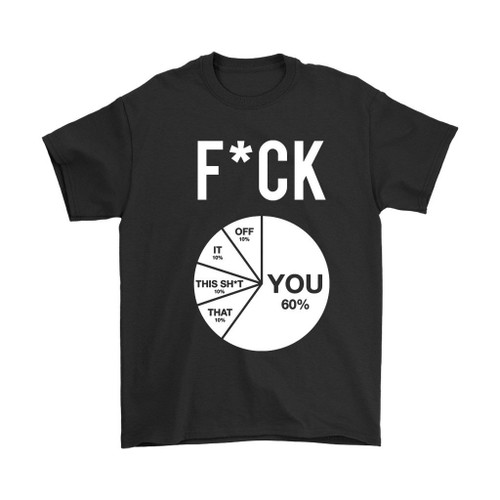 Fuck Pie Chart Man's T-Shirt Tee