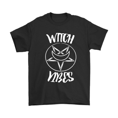 Halloween Witch Vibes Logo Man's T-Shirt Tee