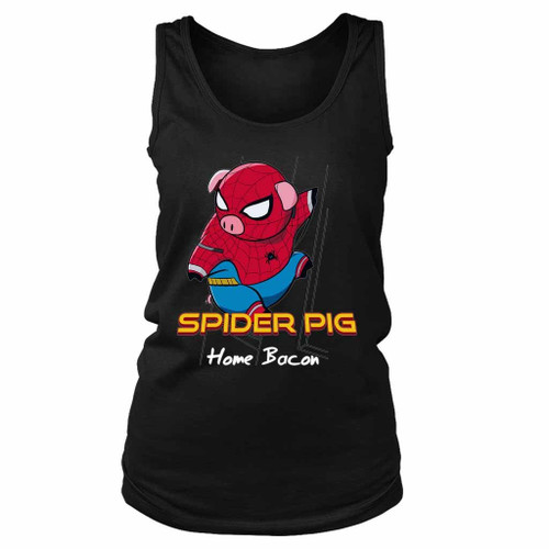 Home Bacon Spider Pig Women's Tank Top