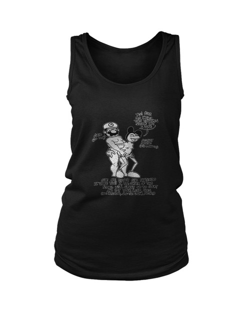 Mario Vs Micky Pornd Funny Women's Tank Top