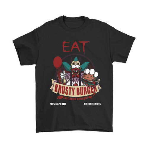 Eat Krusty Burger Man's T-Shirt Tee