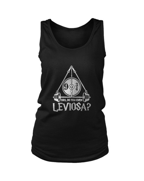 Bro Do You Even Leviosa Deathly Hallows 9 And 3 4 Women's Tank Top