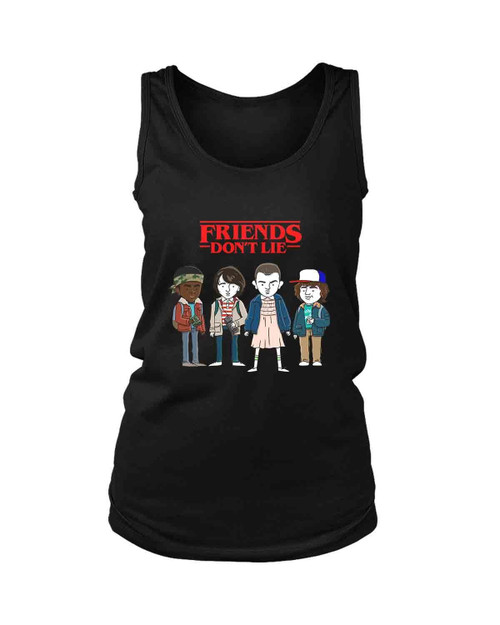 Stranger Things Friens Dont Lie Women's Tank Top