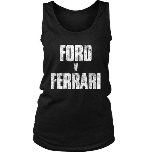 Ford V Ferrari Grunge Bw Women's Tank Top