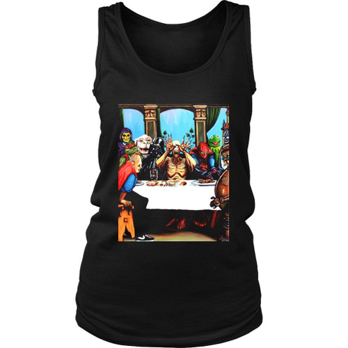 Batman And Darth Vader Invade Women's Tank Top