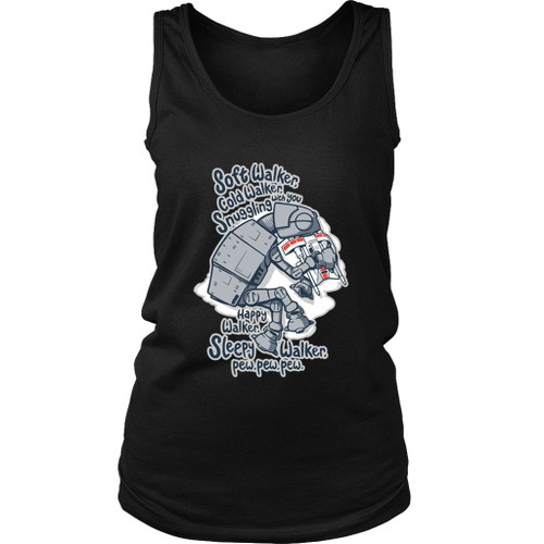 Soft Walker Cold Walker Happy Walker Sleepy Walker Pew Pew Pew Women's Tank Top