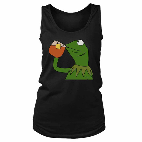 Kermit The Frog Sipping Tea Women's Tank Top