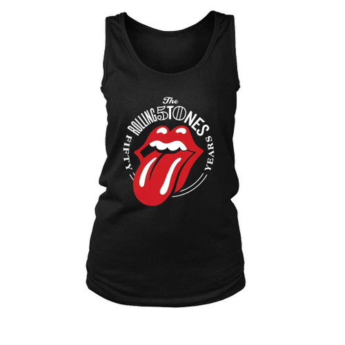 The Rolling Stones 50 Years Logo Women's Tank Top