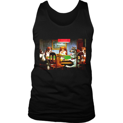 Pokers Dogs By C M Coolidge Women's Tank Top