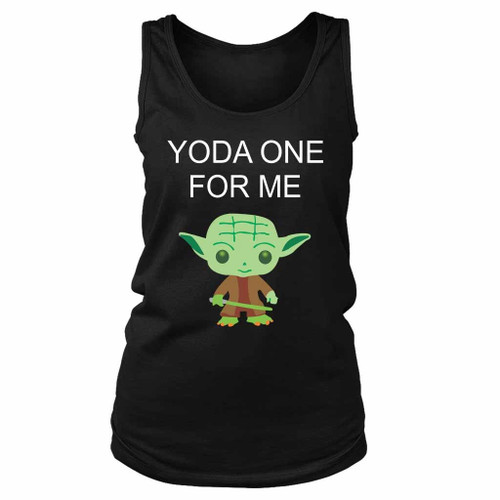 Yoda One For Me Yoda Star Wars Funny Women's Tank Top