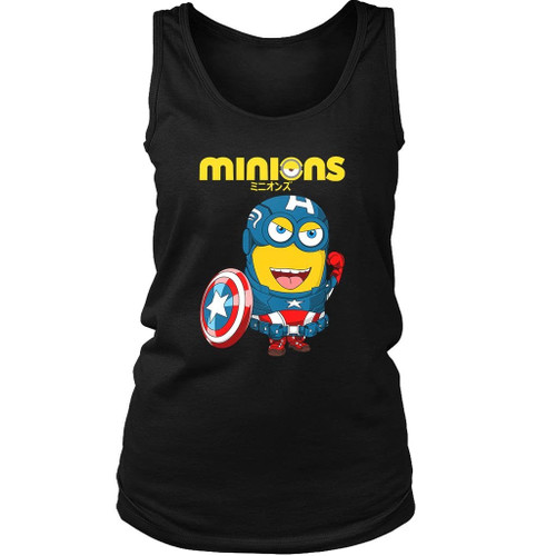 Minions Captain America Women's Tank Top