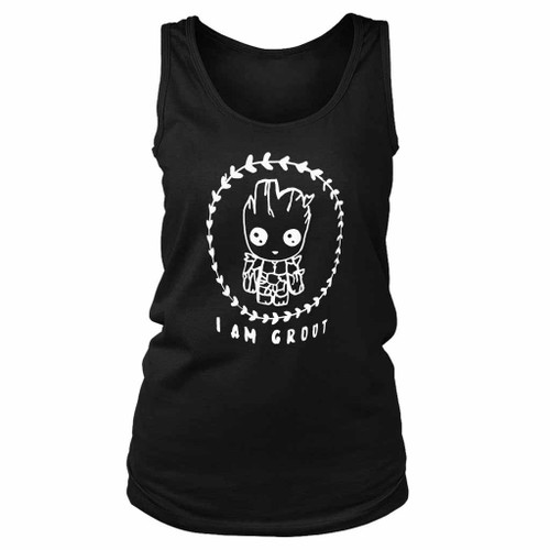 Guardians Of The Galaxy I Am Groot Baby Groot Funny Women's Tank Top