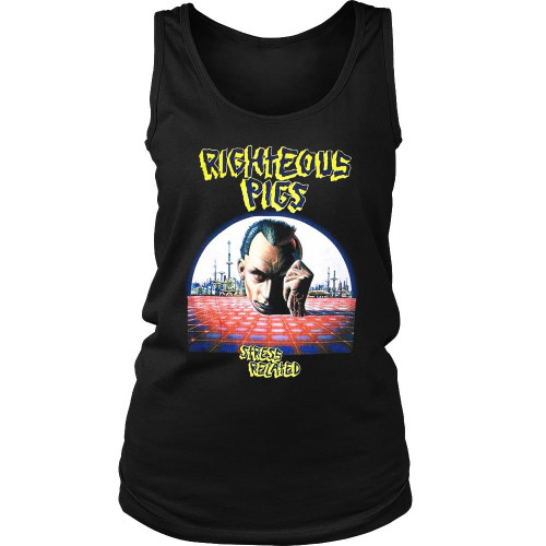 Righteous Pigs Stress Related Death Grindcore Napalm Death Women's Tank Top