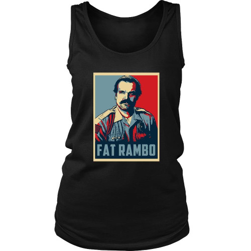 Fat Rambo Stranger Things Season Three Women's Tank Top