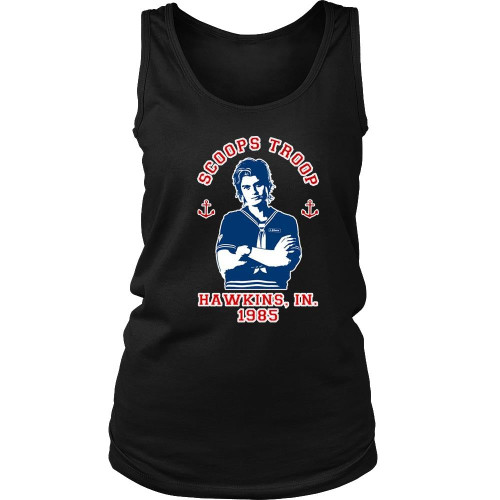 Scoops Troop Stranger Things Season Three Women's Tank Top