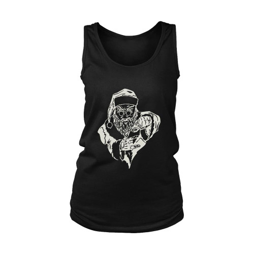 Crime Santa Black And Withe Women's Tank Top